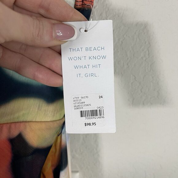 Swim by Cacique No Wire Swimsuit one piece Multicolor Summer NWT Size 24 - Picture 4 of 9